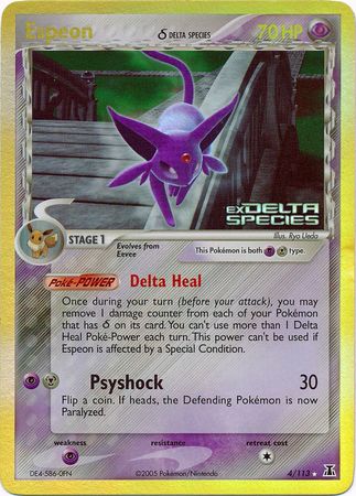 Espeon (4/113) (Delta Species) (Stamped) [EX: Delta Species] | Tables and Towers