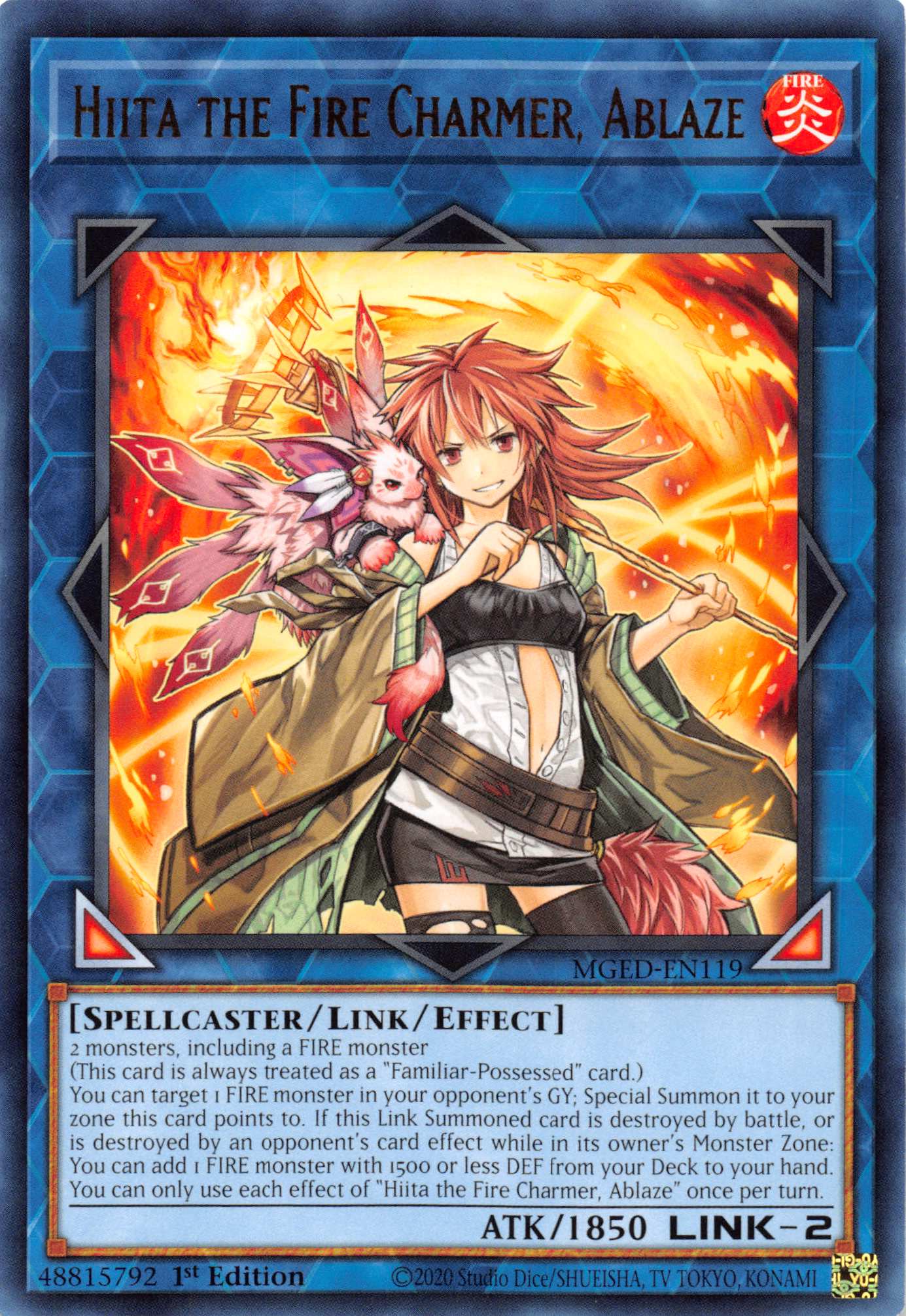 Hiita the Fire Charmer, Ablaze [MGED-EN119] Rare | Tables and Towers