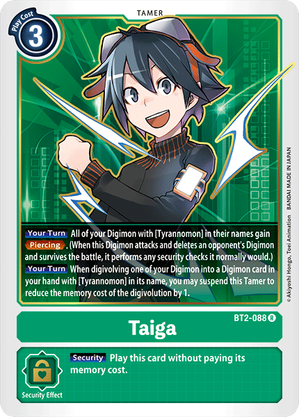 Taiga [BT2-088] [Release Special Booster Ver.1.0] | Tables and Towers