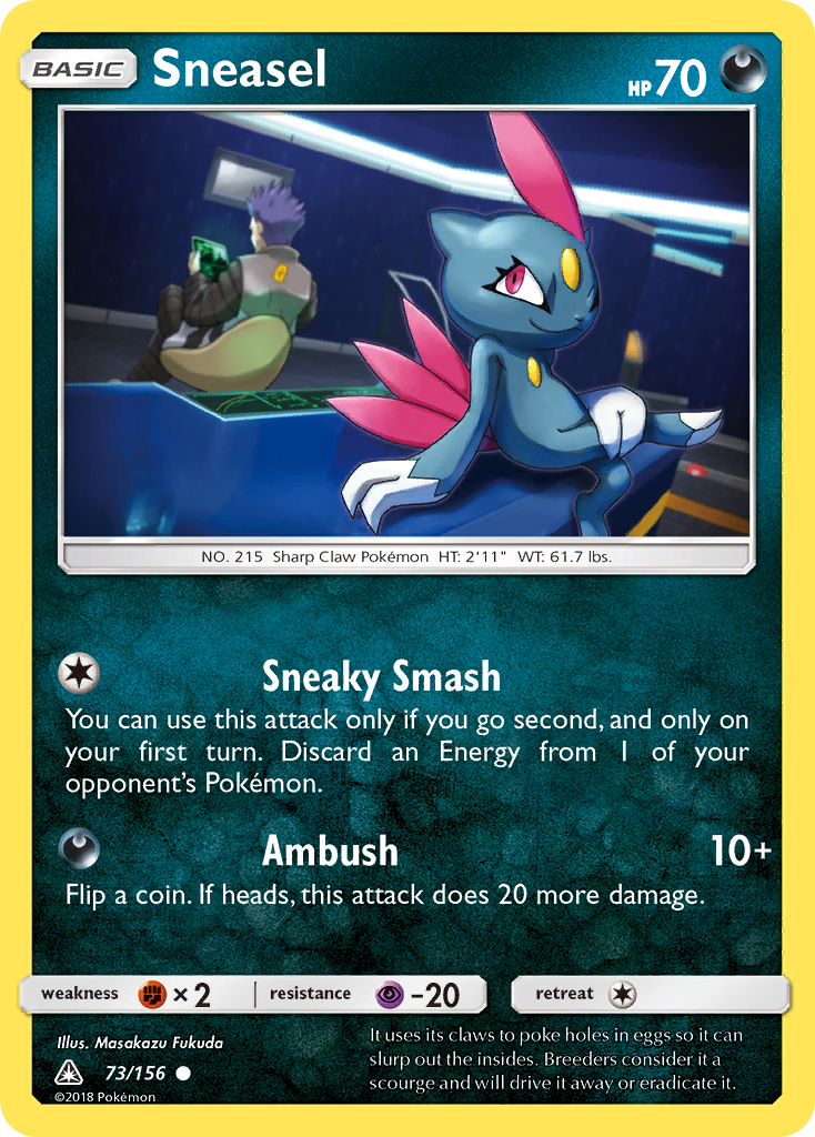 Sneasel (73/156) [Sun & Moon: Ultra Prism] | Tables and Towers