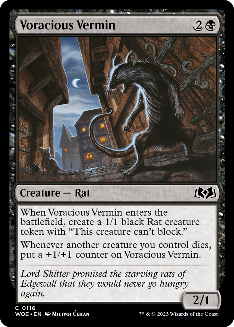 Voracious Vermin [Wilds of Eldraine] | Tables and Towers