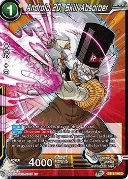 Android 20, Skill Absorber (Common) (BT13-116) [Supreme Rivalry] | Tables and Towers