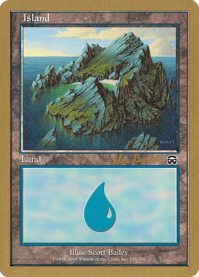 Island (ab336) (Alex Borteh) [World Championship Decks 2001] | Tables and Towers