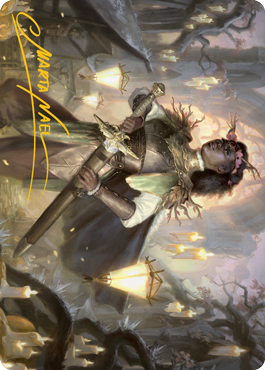 Sungold Sentinel Art Card (Gold-Stamped Signature) [Innistrad: Midnight Hunt Art Series] | Tables and Towers