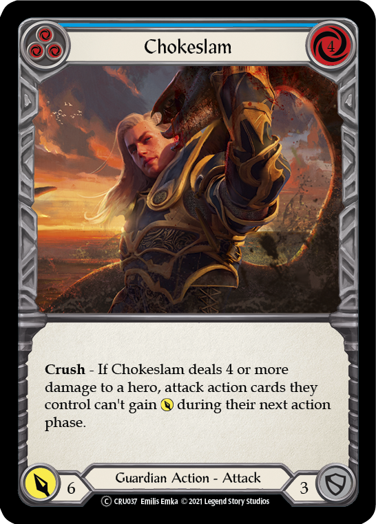 Chokeslam (Blue) [U-CRU037] (Crucible of War Unlimited)  Unlimited Normal | Tables and Towers