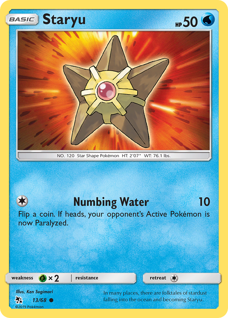 Staryu (13/68) [Sun & Moon: Hidden Fates] | Tables and Towers