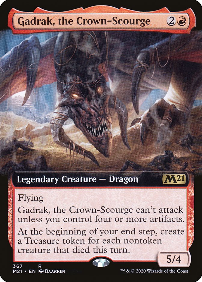 Gadrak, the Crown-Scourge (Extended Art) [Core Set 2021] | Tables and Towers