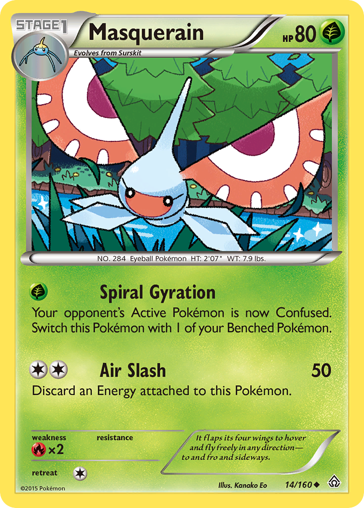 Masquerain (14/160) [XY: Primal Clash] | Tables and Towers