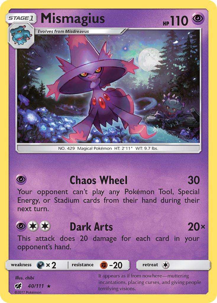 Mismagius (40/111) [Sun & Moon: Crimson Invasion] | Tables and Towers