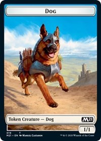 Dog // Griffin Double-Sided Token [Core Set 2021 Tokens] | Tables and Towers