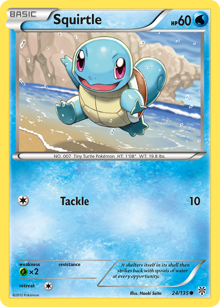 Squirtle (24/135) [Black & White: Plasma Storm] | Tables and Towers