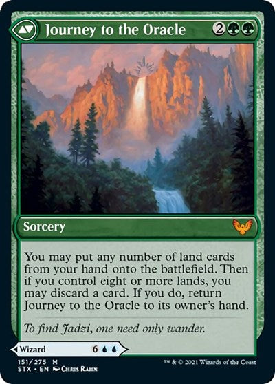 Jadzi, Oracle of Arcavios // Journey to the Oracle [Strixhaven: School of Mages Prerelease Promos] | Tables and Towers