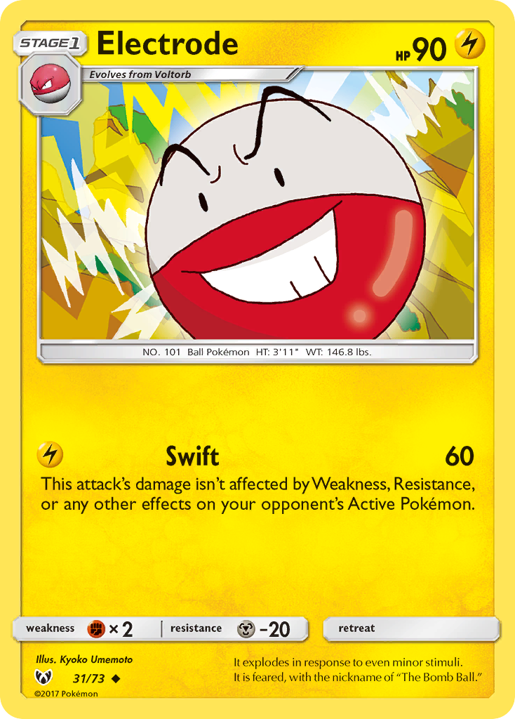 Electrode (31/73) [Sun & Moon: Shining Legends] | Tables and Towers