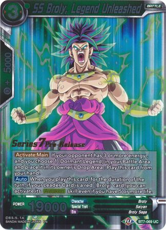 SS Broly, Legend Unleashed (BT7-069_PR) [Assault of the Saiyans Prerelease Promos] | Tables and Towers