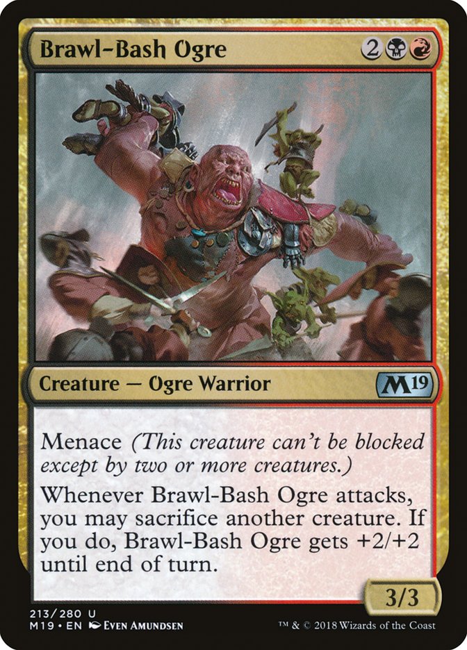 Brawl-Bash Ogre [Core Set 2019] | Tables and Towers