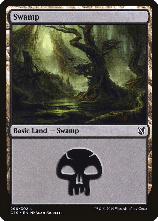 Swamp (296) [Commander 2019] | Tables and Towers