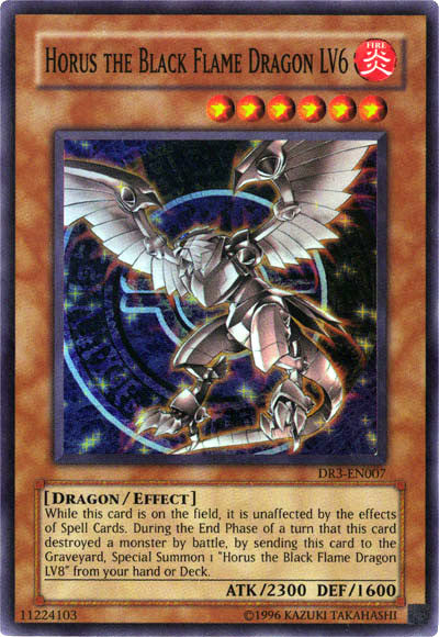 Horus the Black Flame Dragon LV6 [DR3-EN007] Super Rare | Tables and Towers