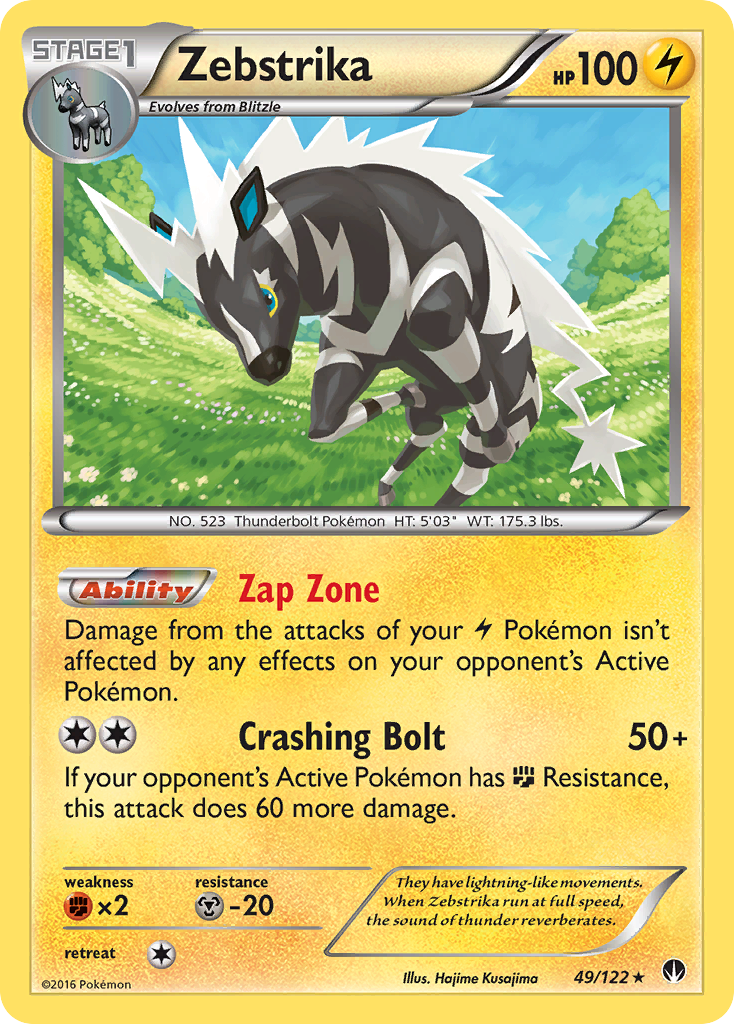 Zebstrika (49/122) [XY: BREAKpoint] | Tables and Towers