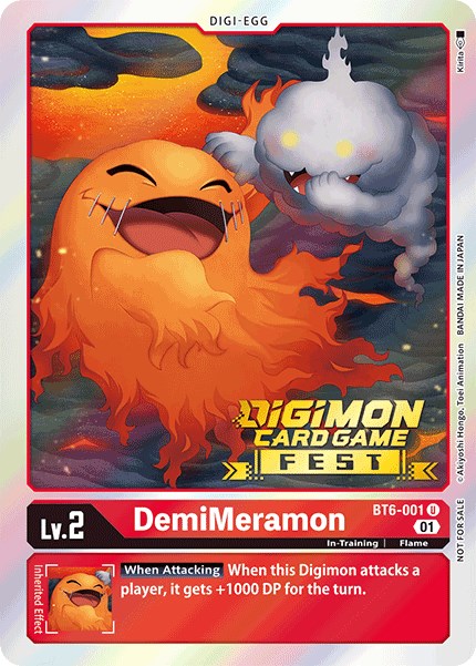 DemiMeramon [BT6-001] (Digimon Card Game Fest 2022) [Double Diamond Promos] | Tables and Towers