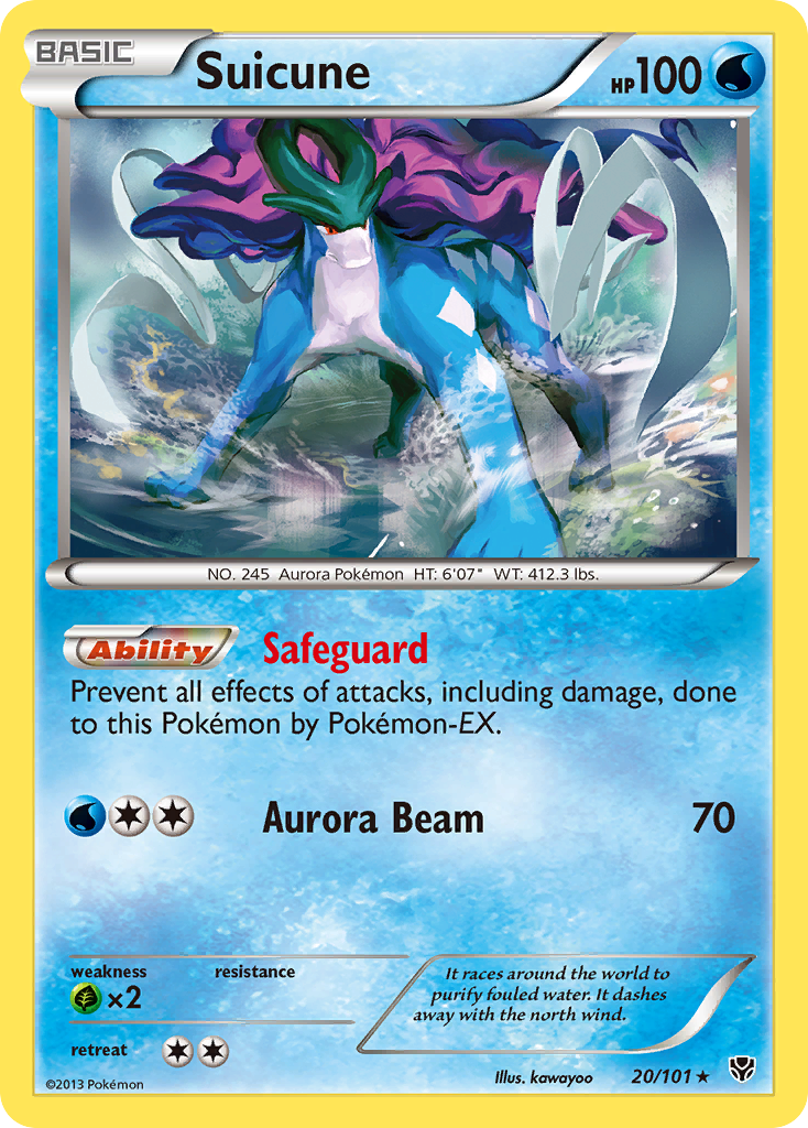 Suicune (20/101) [Black & White: Plasma Blast] | Tables and Towers