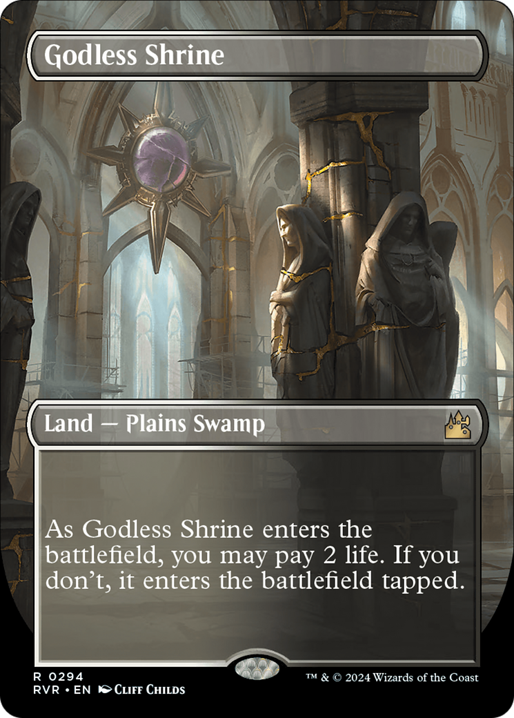 Godless Shrine (Borderless) [Ravnica Remastered] | Tables and Towers