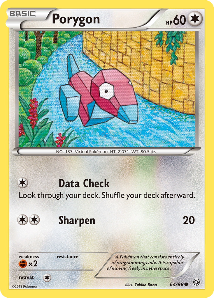 Porygon (64/98) [XY: Ancient Origins] | Tables and Towers