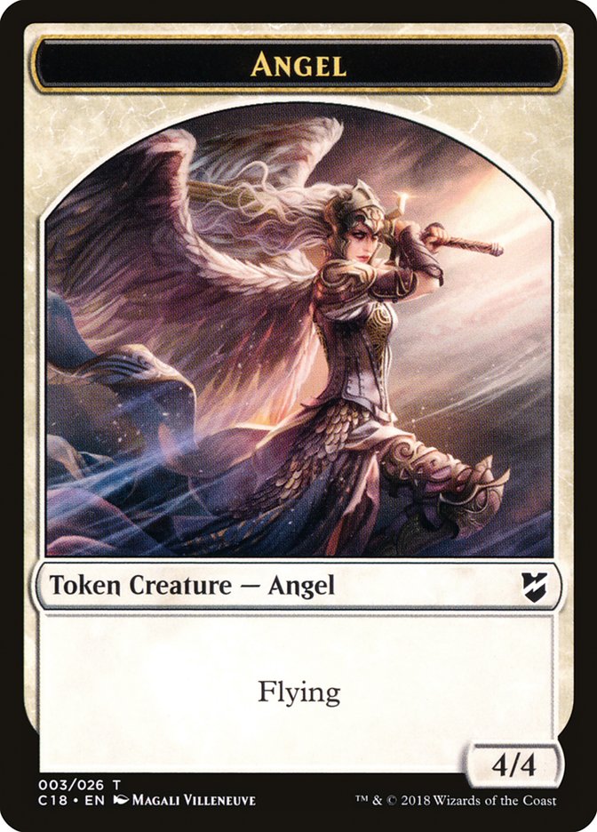 Manifest // Angel Double-Sided Token [Commander 2018 Tokens] | Tables and Towers