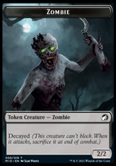 Zombie (005) // Insect Double-Sided Token [Innistrad: Midnight Hunt Tokens] | Tables and Towers