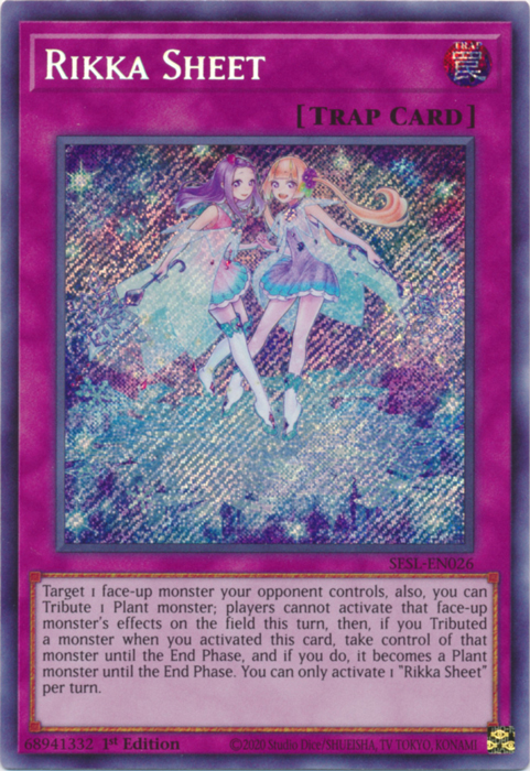 Rikka Sheet [SESL-EN026] Secret Rare | Tables and Towers