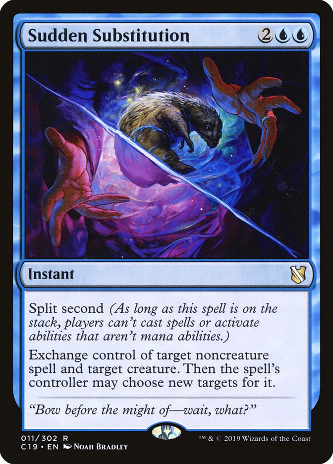 Sudden Substitution [Commander 2019] | Tables and Towers