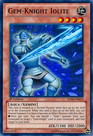 Gem-Knight Iolite [HA06-EN032] Super Rare | Tables and Towers