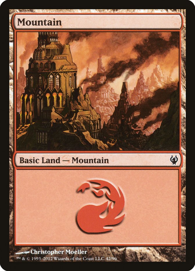 Mountain (42) [Duel Decks: Izzet vs. Golgari] | Tables and Towers