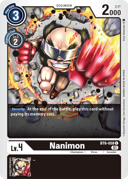 Nanimon [BT6-058] [Double Diamond] | Tables and Towers