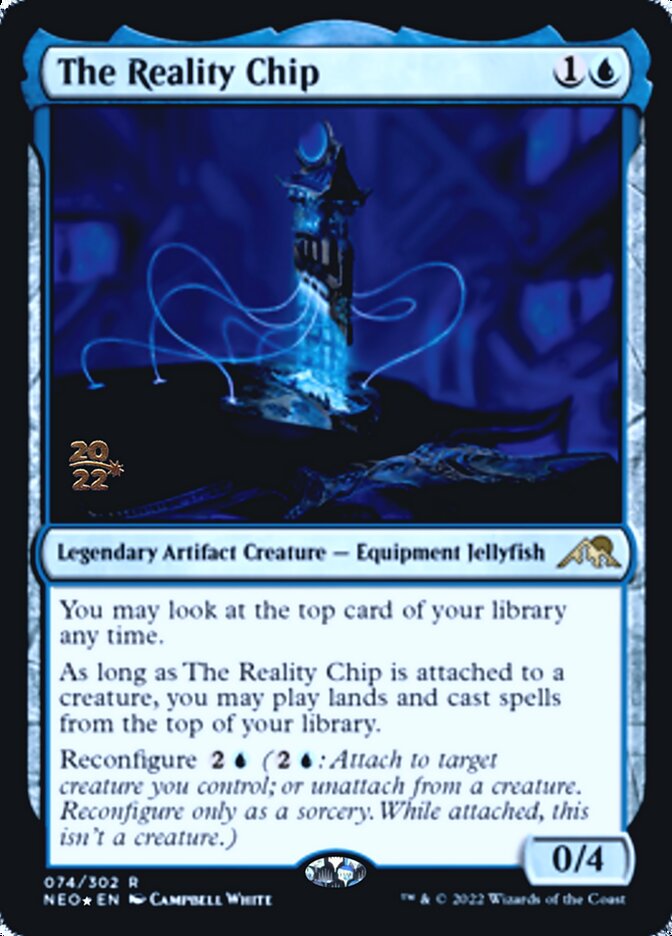 The Reality Chip [Kamigawa: Neon Dynasty Prerelease Promos] | Tables and Towers