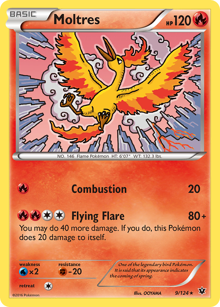 Moltres (9/124) [XY: Fates Collide] | Tables and Towers