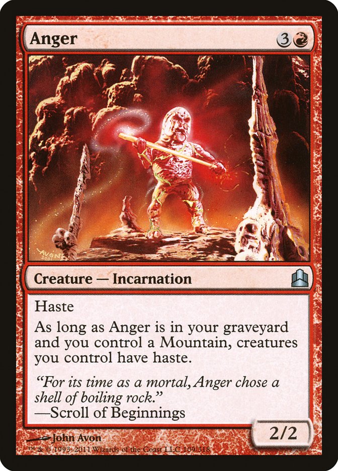 Anger [Commander 2011] | Tables and Towers