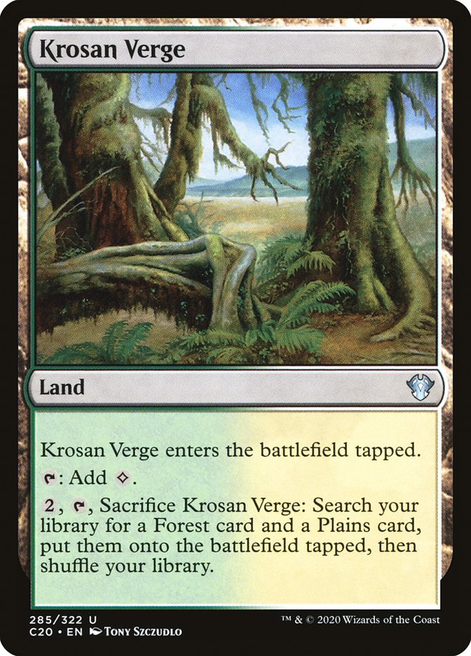Krosan Verge [Commander 2020] | Tables and Towers