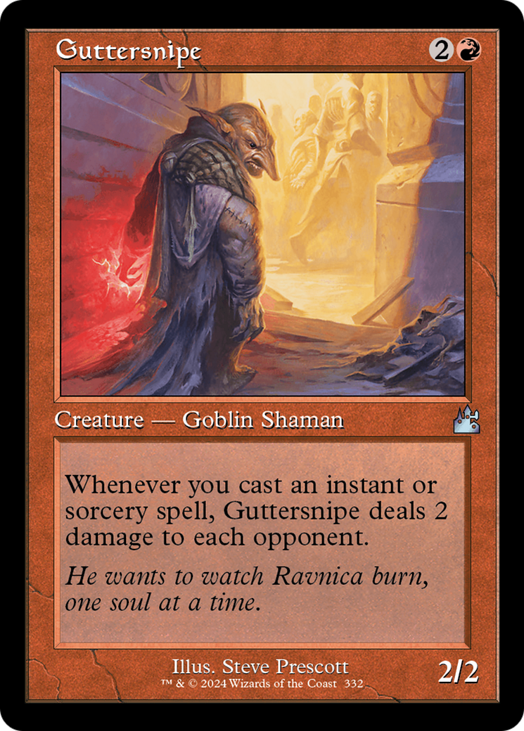 Guttersnipe (Retro Frame) [Ravnica Remastered] | Tables and Towers