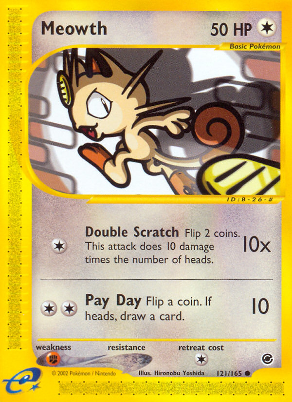 Meowth (121/165) [Expedition: Base Set] | Tables and Towers