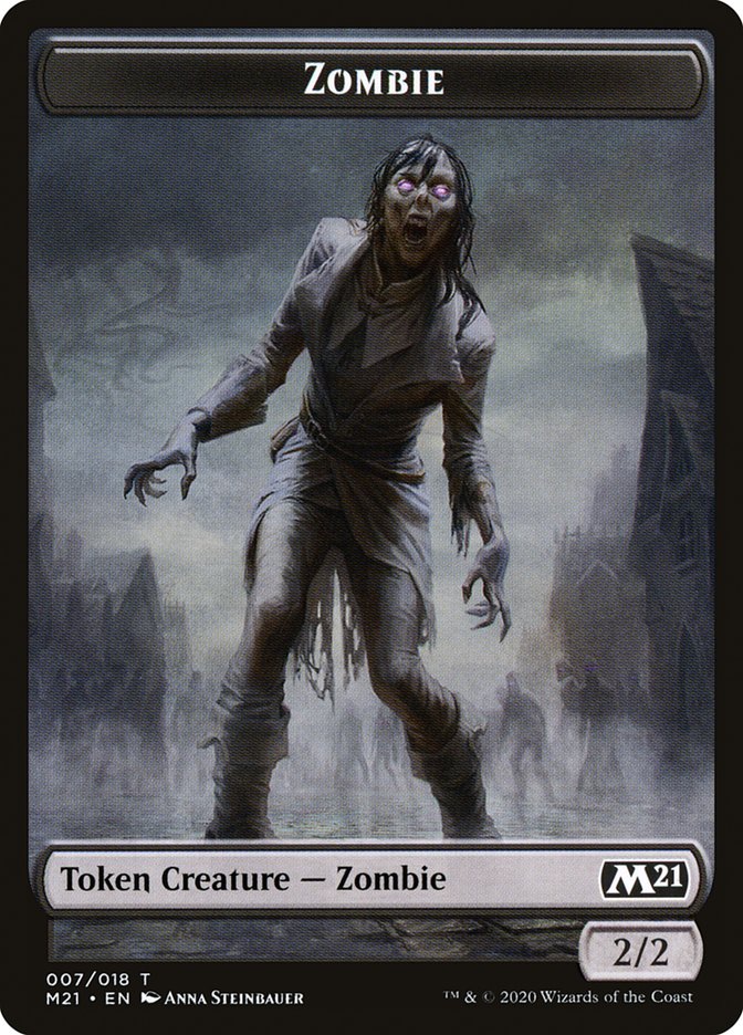 Saproling // Zombie Double-Sided Token [Core Set 2021 Tokens] | Tables and Towers