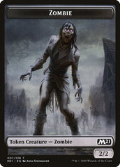 Cat (011) // Zombie Double-Sided Token [Core Set 2021 Tokens] | Tables and Towers