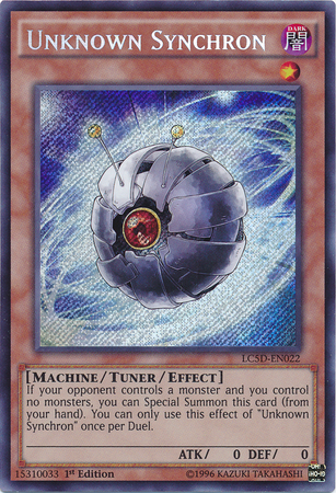 Unknown Synchron [LC5D-EN022] Secret Rare | Tables and Towers