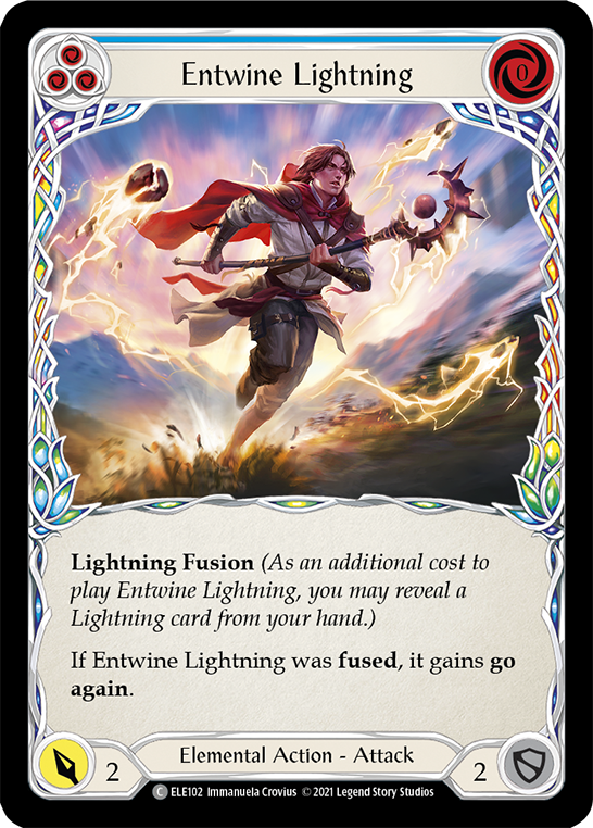 Entwine Lightning (Blue) [ELE102] (Tales of Aria)  1st Edition Normal | Tables and Towers