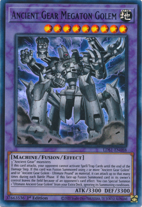 Ancient Gear Megaton Golem (Blue) [LDS1-EN088] Ultra Rare | Tables and Towers