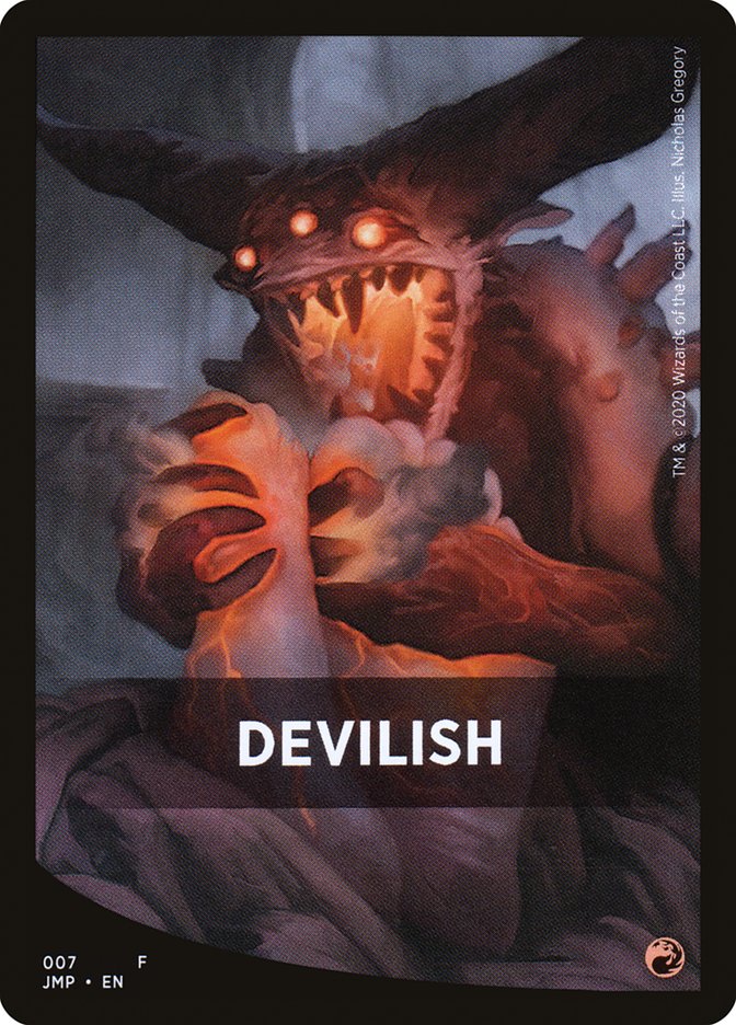 Devilish Theme Card [Jumpstart Front Cards] | Tables and Towers