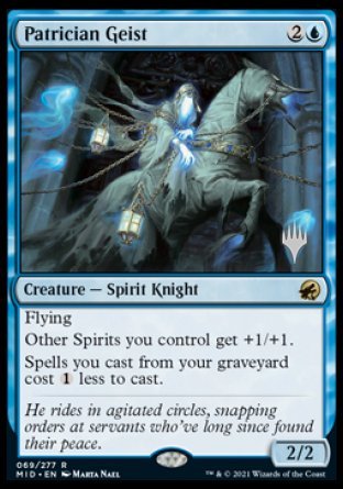 Patrician Geist (Promo Pack) [Innistrad: Midnight Hunt Promos] | Tables and Towers