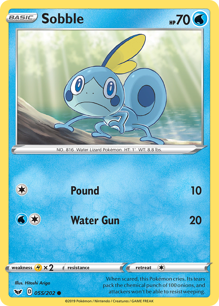 Sobble (055/202) [Sword & Shield: Base Set] | Tables and Towers