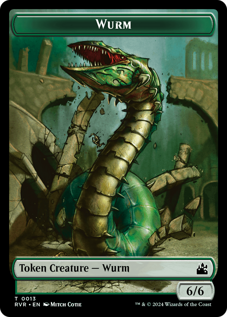 Wurm Token [Ravnica Remastered Tokens] | Tables and Towers