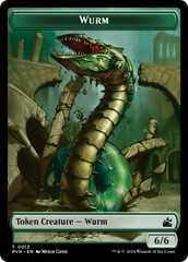 Goblin (0008) // Wurm Double-Sided Token [Ravnica Remastered Tokens] | Tables and Towers