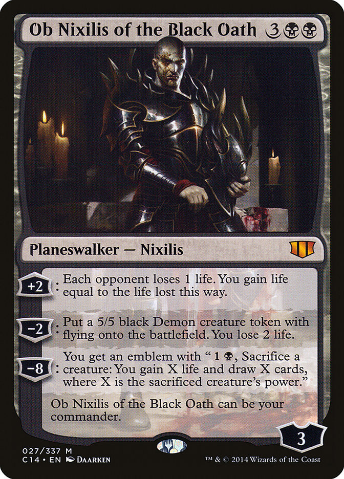 Ob Nixilis of the Black Oath [Commander 2014] | Tables and Towers